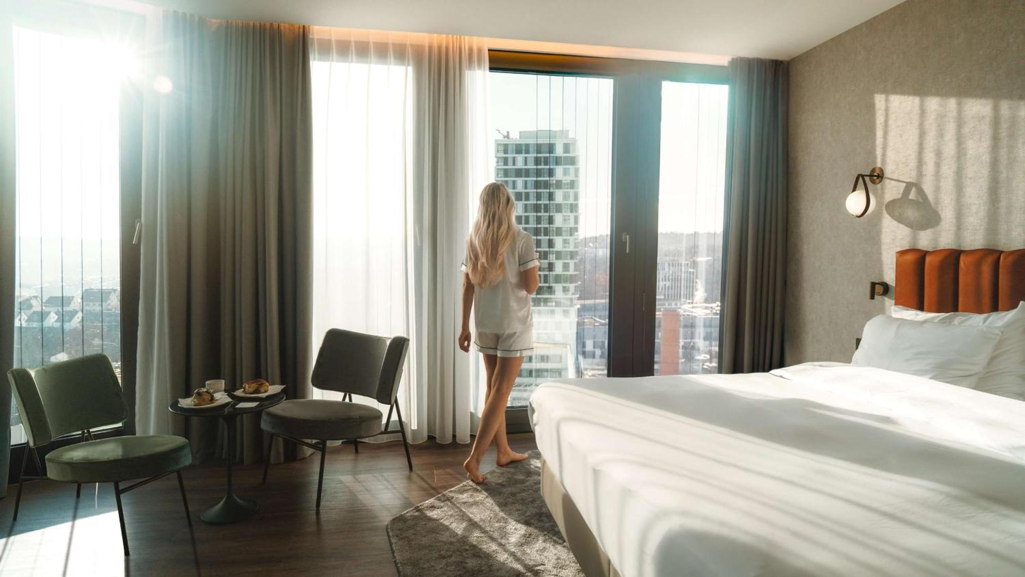 Radisson Blu Hotel At Porsche Design Tower Stuttgart Zewnętrze zdjęcie