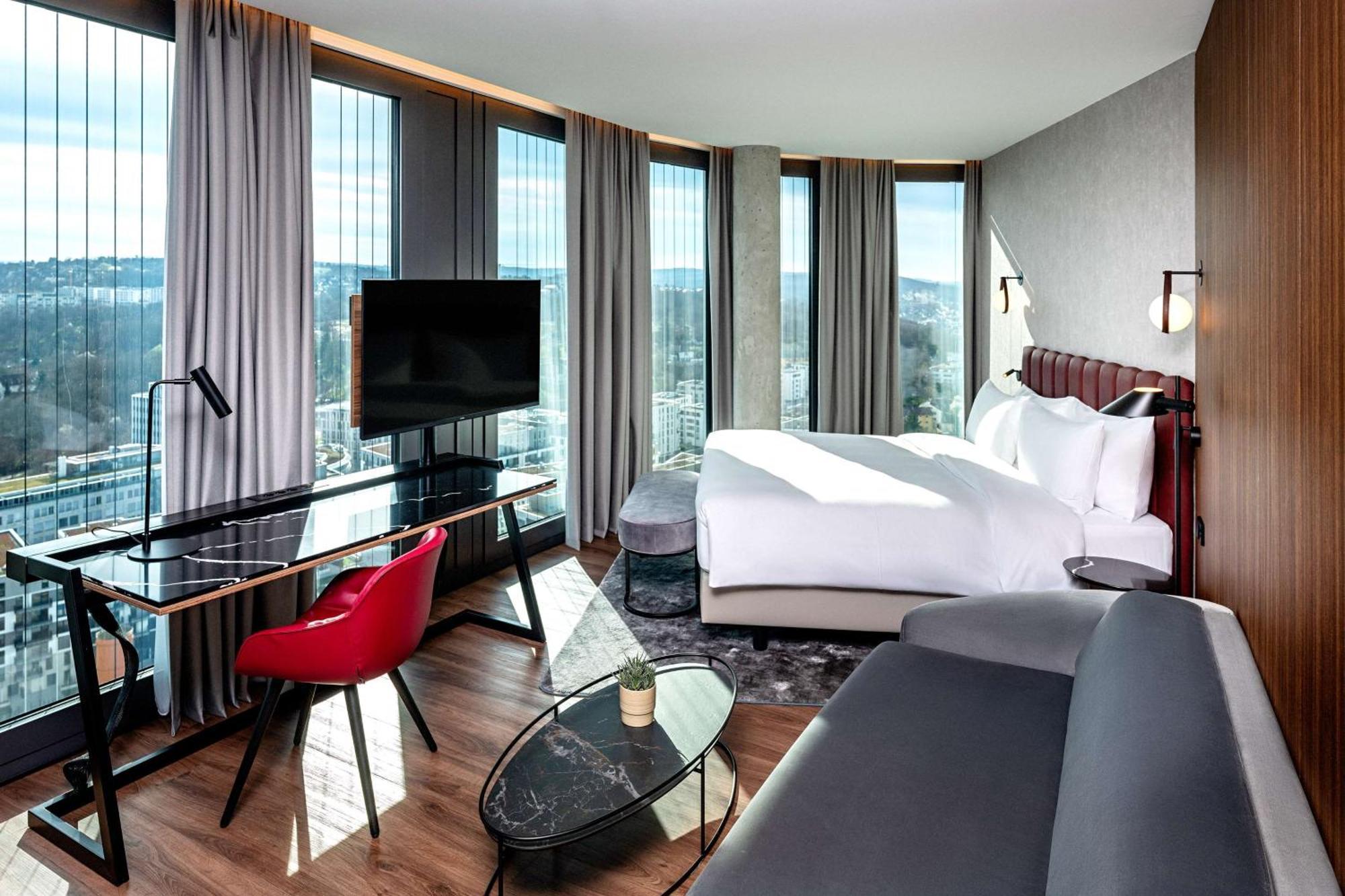 Radisson Blu Hotel At Porsche Design Tower Stuttgart Zewnętrze zdjęcie